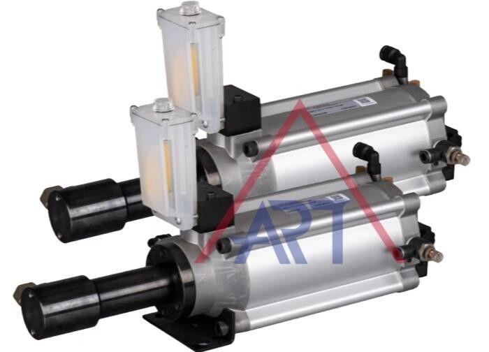 Supercharged Knife Punch Pneumatic Cylinder 50cc Double Acting With AC110 Voltage