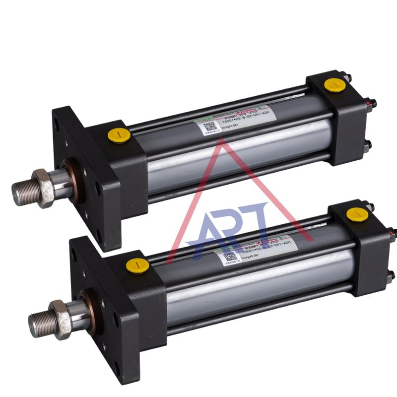 Hydraulic Pressure Four Tie Rod Cylinder With Check And Vent Valve Internal Bore 50mm